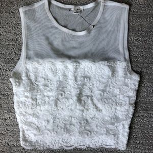 White crop top from Garage